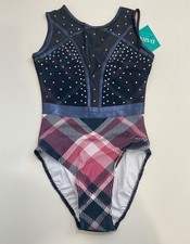 New Girls Gymnastic Darcy Leotard Size 36 AME