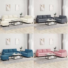 Sofagarnitur Wohnzimmer Relaxsessel Loungesofa Relaxsofa Loungesessel Couch Samt