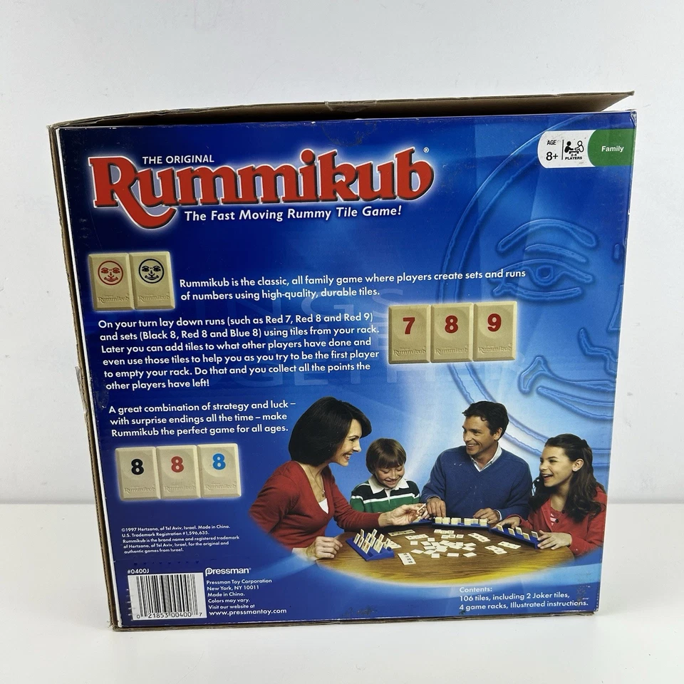 Original Rummikub Tile Game Complete in Box 1997 Family Pressman Games Boxed - Image 4 of 4