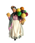 Vintage Royal Doulton Biddy Penny Farthing HN1843 Old Balloon Lady Figurine 9"