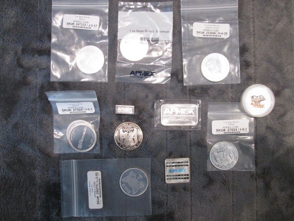 Mixed Lot .999 Silver OVER 12 PIECES AWESOME COLLECTION ALL NICE STUFF  (12 oz) - Image 2 of 4