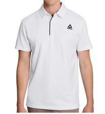 Reebok Classic Performance Golf Polo Shirt Men's Stark White Multi-Size