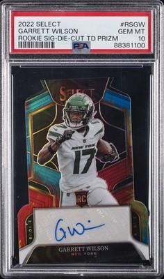 2022 PANINI SELECT ROOKIE SIGNATURES #RSGW GARRETT WILSON 14/25 PSA 10