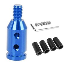 Universal Car Shift Gear Adapter, Aluminum Alloy M10x15 for Non-Threaded Blue