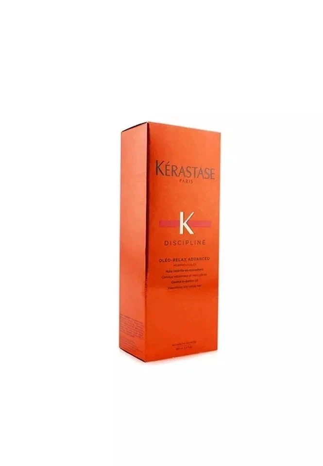 Aceite suavizante avanzado para cabello Kerastase Discipline Oleo Relax 3,4 oz/100 ml Foto 3 de 4