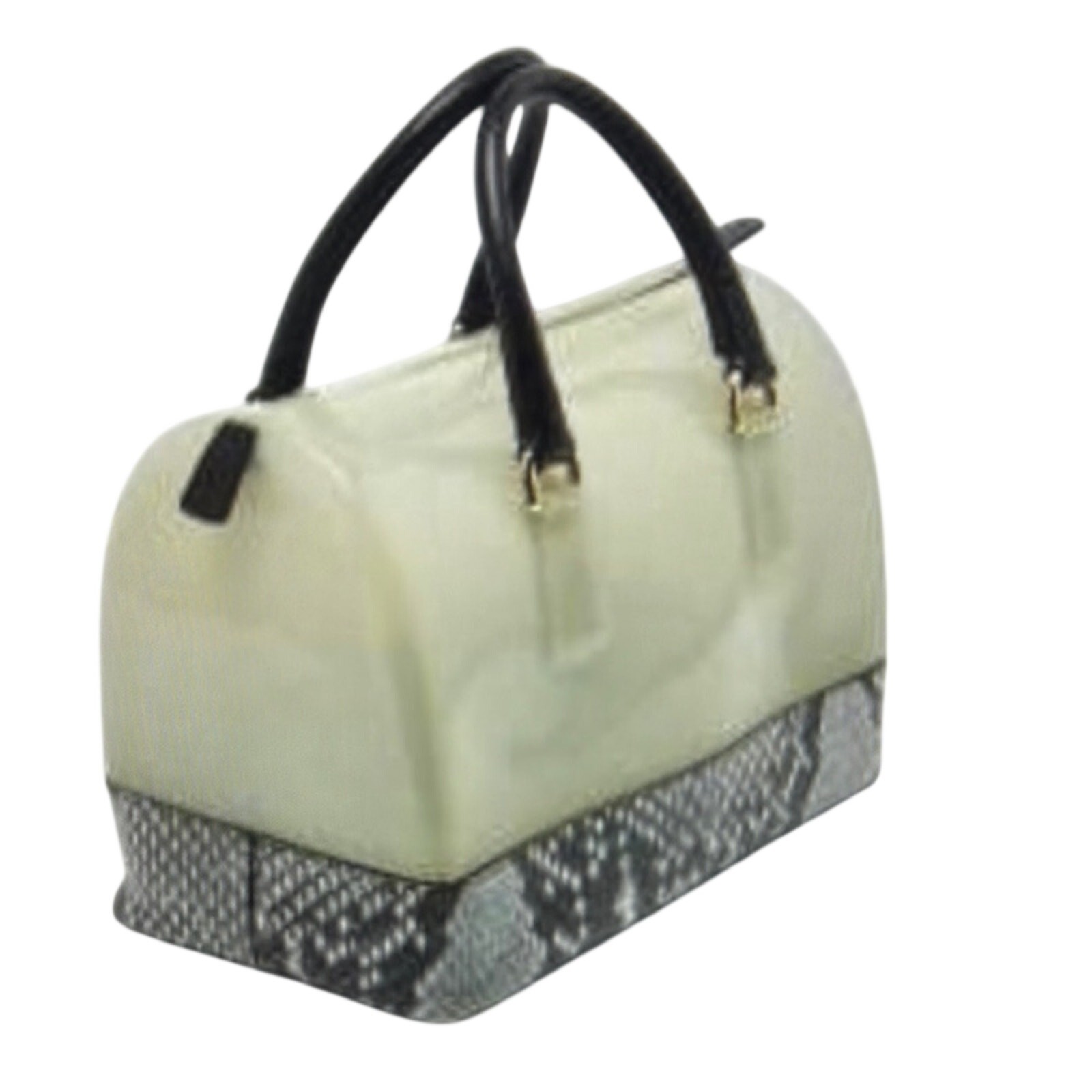 FURLA CANDY CANDY PYTHON PRINT Elegant Cream and … - image 3