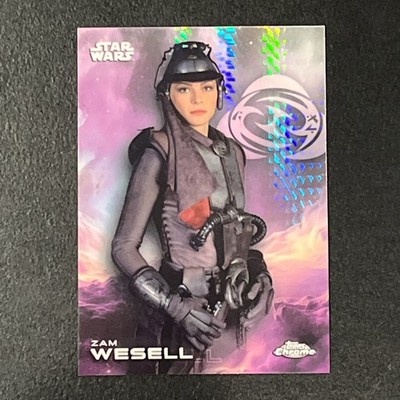 Star Wars Zam Wesell  Topps 2025 Chrome Refractor #199
