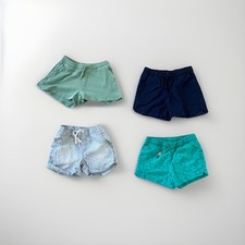 Shorts Lot of 4 Sz 7/8 Girls Gap Kids Cat  Jack Old Navy Eyelet Thermal