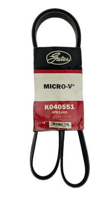 Gates K040551 Micro-V Serpentine Belt 4 Rib 55.13 Inch