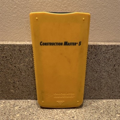 Calculated Industries Construction Master 5 Handheld Calculator 4050 LCD Display