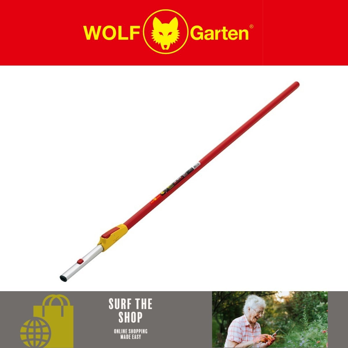 Wolf Garten Telescopic Handle 220cm - 400cm 2.2m - 4m ZMV4 Garden Multi Change