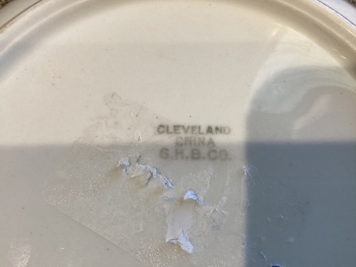 6 RARE Vintage  GHB  CLEVELAND CHINA "BRIDAL" Pattern Dinner Plates - Picture 3 of 4