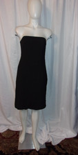 GAP Stretch Women's Black Strapless Wool Blend Dress Lined SIZE 8