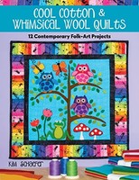 Kim Schaefer - Cool Cotton Whimsical Wool Quilts 12 Contemporary F - G245Z