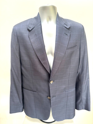 Paul Smith Men Blue Check Blazer 100% Wool Italian Medium UK38EU48 BNWT RRP £495