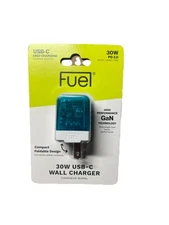 FUEL Brites 30W USB-C PD Compact GaN Power Adapter - Blue
