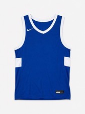 Nike Basketball Jersey Tank Blue White Athletic Mesh Sleeveless Men s Medium