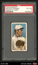 1909 T206 Walter Johnson Hands at Chest Senators HOF VARIATION PSA 4 - VG/EX