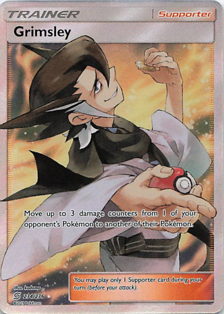 Grimsley (Full Art) SM11 Holofoil 234/236 SM - Unified Minds NM