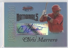 2007 Bowman's Best Prospects Auto Blue 5/99 Chris Marrero #BBP54 Auto 0o9