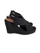 Image of BNIB Gorgeous Ladies Castaner Frederica Black Espadrille Wedge Sandals, UK 5, EU