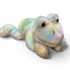 Vtg RARE Russ Berrie Warts the Frog Tie Dye Bean Bag Plush Stuffed Animal 10