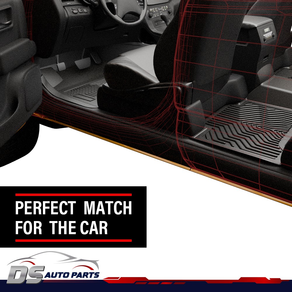 Fit For 2008-2012 Honda Accord TPE All Weather 3D Floor Mats Carpets Liner Cover