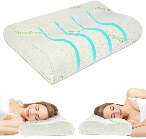 Cuscino singolo premium in cotone con supporto cervicale, imbottitura in puro cotone, adatto per adulti e per uso familiare (set da due) 1350 g | Leroy Merlin