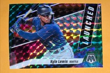 2021 Panini Mosaic - KYLE LEWIS - Launched - Green Mosaic Prizm - Mariners #L8
