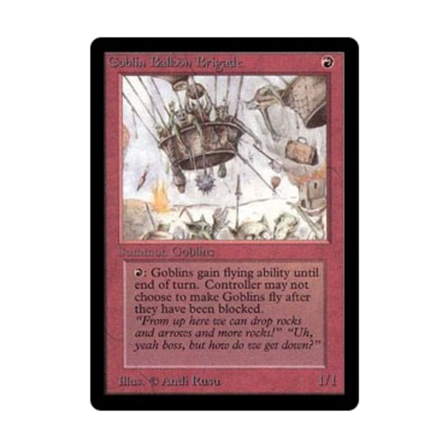 WotC MtG Beta Goblin Balloon Brigade (U) Fair
