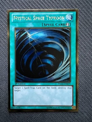 Yugioh Mystical Space Typhoon 1st Edition Gold Ultra Rare PGLD-EN079 NM