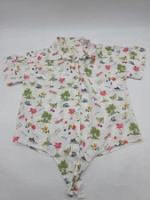 Style Co Button Up Shirt Womens Medium AOP Maui..#38244