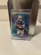 2025 Topps Finest Daniel Jones Sky Blue Refractor 085/325 #57 Indianapolis Colts