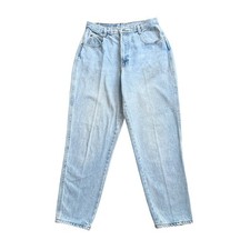 GITANO Womens Size 12 Short Vintage High Rise Tapered Mom Cotton Blue Jeans