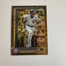 2025 Topps Gilded Collection - Ryne Sandberg #187 Gold Lava Refractor /43/75