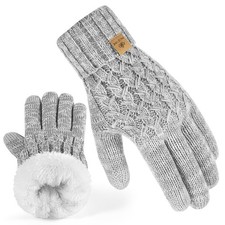 Winter Gloves for Women Touchscreen Texting Warm Knit Fleece Lined Gloves for...