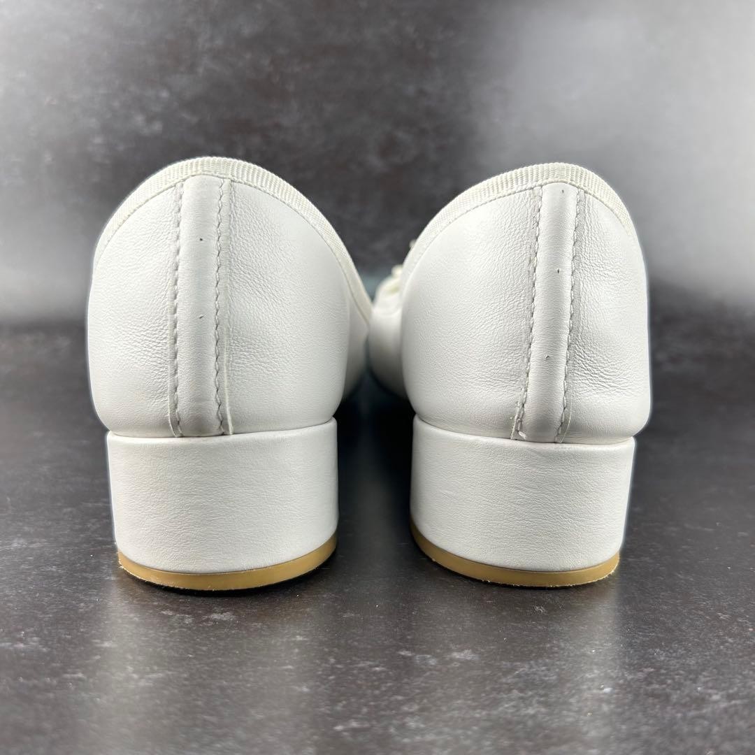29Repetto Camille White Leather Ballet Flats Women's EU37/US6 - | eBay