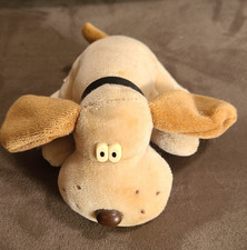 Vintage Kennel Kuddlees Tara Toy Corp 4" plush with black collar