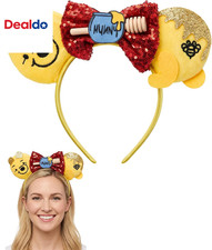 Bear Ears Headband Costume Bee Headwear for Halloween Women Cosplay
