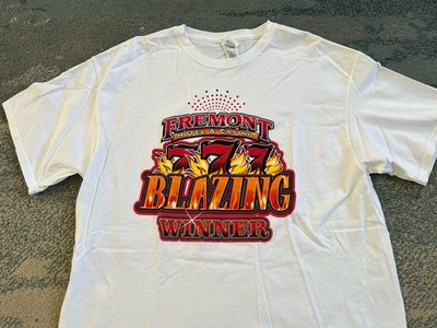 New Fremont hotel Casino Las Vegas Blazing 777 7 s Winner Shirt Men s XL