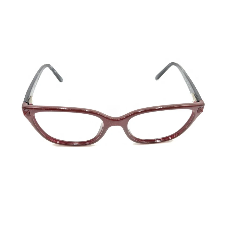 Monturas de gafas Valentino V2677 645 rojo oscuro marrón negro 52-17 135 Italia mujer Foto 2 de 4