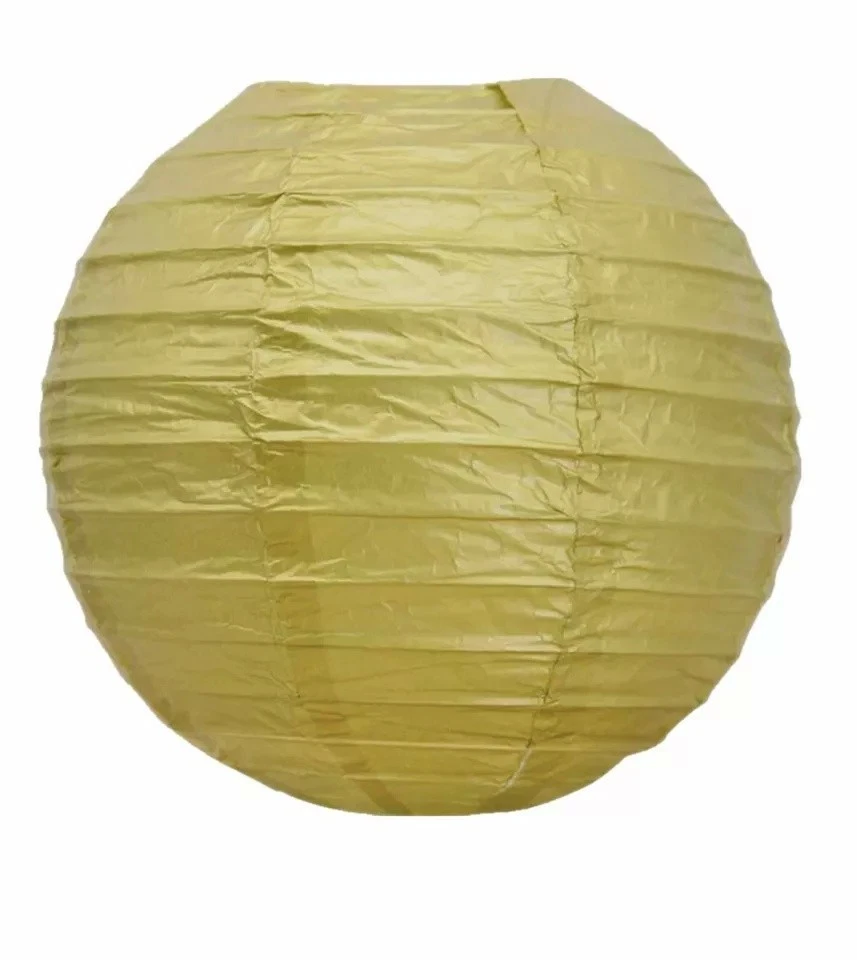 12PCs Paper Lantern Tissue Pom Poms Christmas Decorations Birthday Wedding(GB) - Image 2 of 4