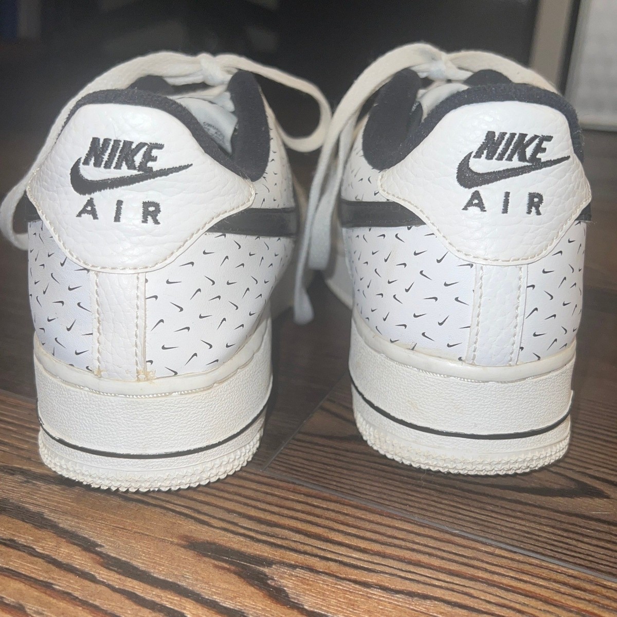 NIKE AIR FORCE1LOWSP コラボ Nike Air Force 1 Low White Black Mini Swoosh DC9189-100 Men's 7Y