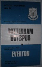 1973 ProgrammeTOTTENHAM H. v Everton