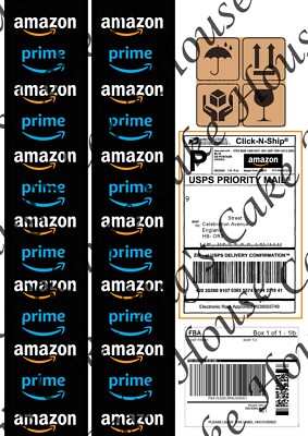 Amazon Versandetikett Zuckerguss Blatt Tortenaufleger, Amazon Box Etikett, Tortendeko