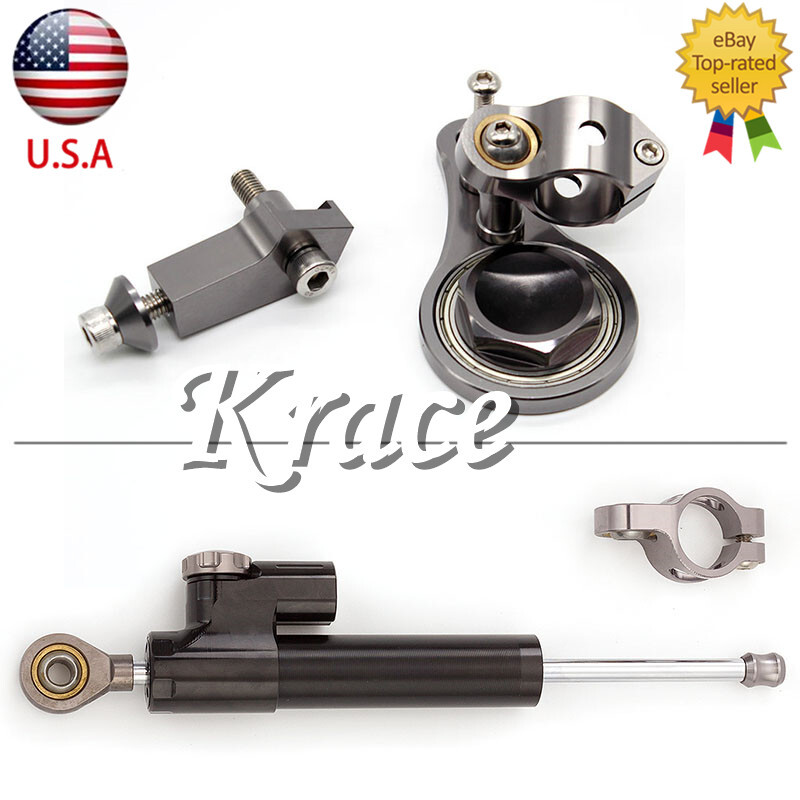セーフティーバー For ZX636 ZX6R 2005-2006 CNC Steering Damper Stabilizer Bracket