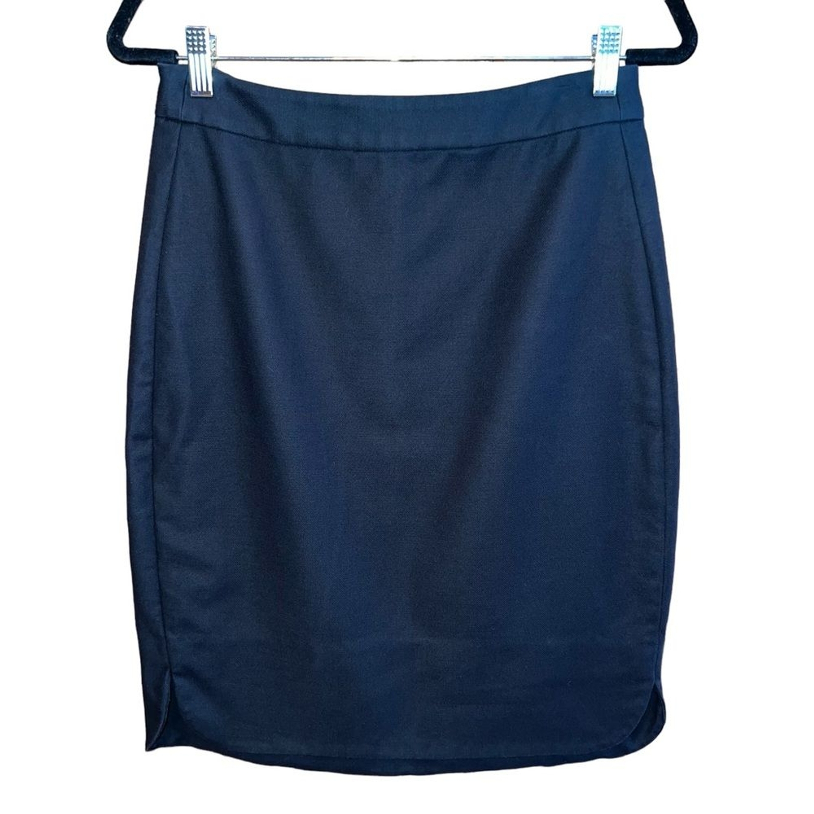 Kate Spade Skirt The Rules Black Pencil Skirt Size 8 Cotton Modal