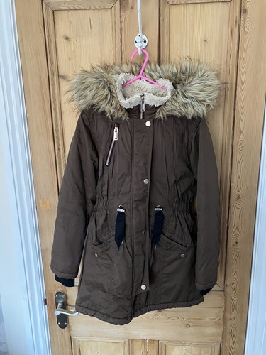 Next Girls Parka Style Hooded Coat Age 11 Years - Picture 1 of 5