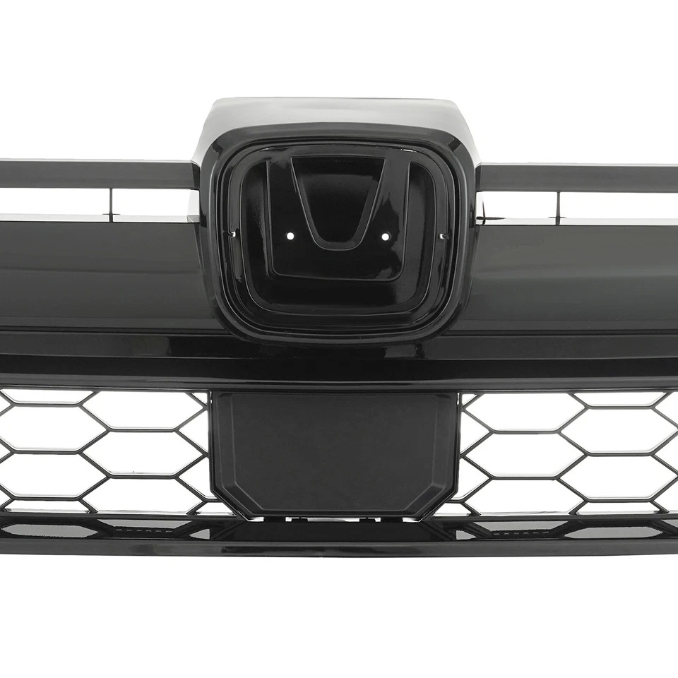 3Pcs Front Bumper Honeycomb Grille&Chrome Trim Decor Strip For 20-22 Honda CR-V - Image 4 of 4