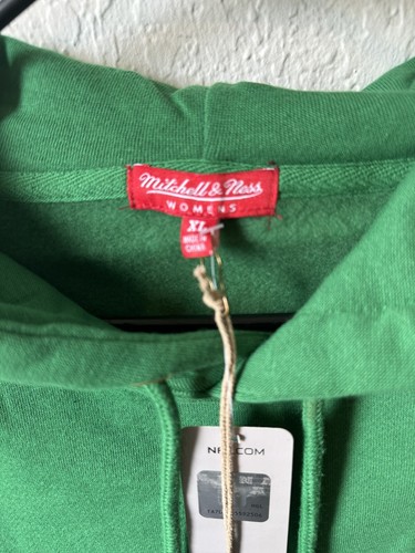 Philadelphia Eagles Sweatshirt Hoodie Women's XL Crop Mitchell & Ness NWT - Picture 3 of 5